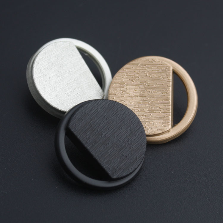 Button Hole Cutter - 6Pcs/lot 15-25mm High-grade Metal Frosted Buttons