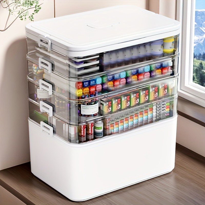 Sewing House - Multifunctional Multi-Layer Storage Box with Handle,