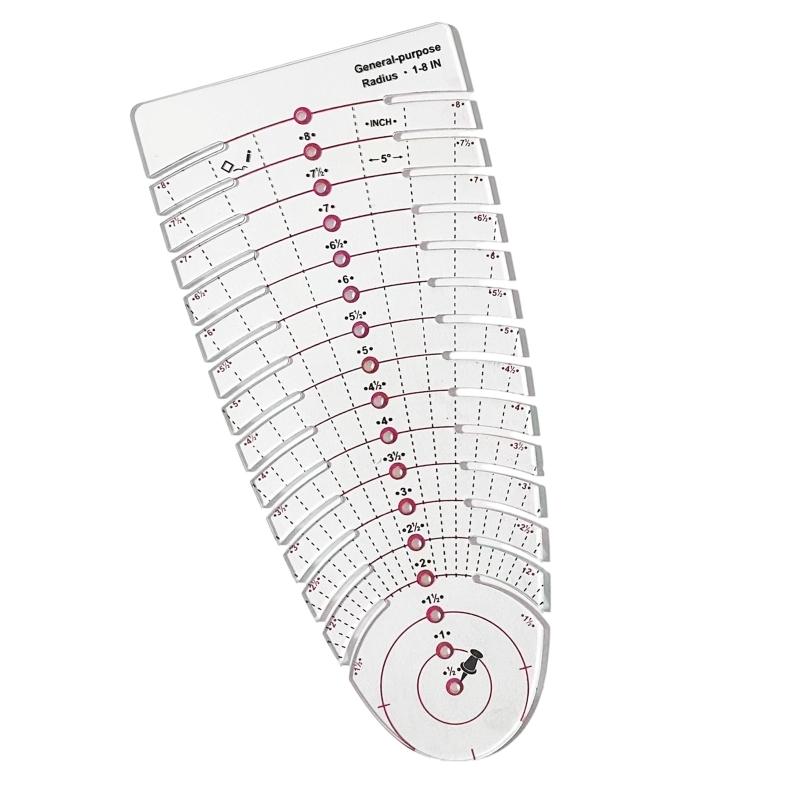 Sewing Textile Art - 39BB Clear Scale Acrylic Measuring Tool