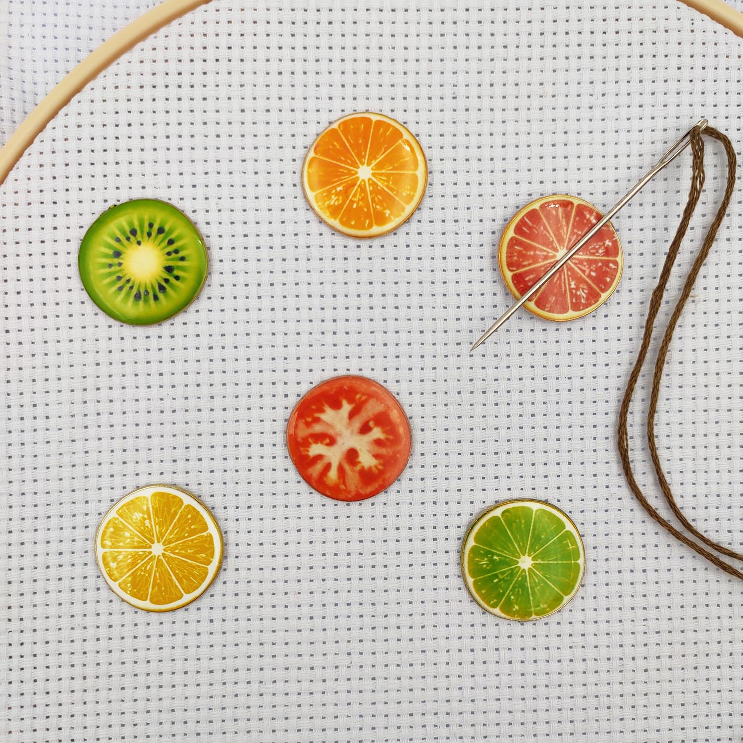 Sewing Pin Cushion - Fruit Needle Minder Magnetic Kawaii Needle
