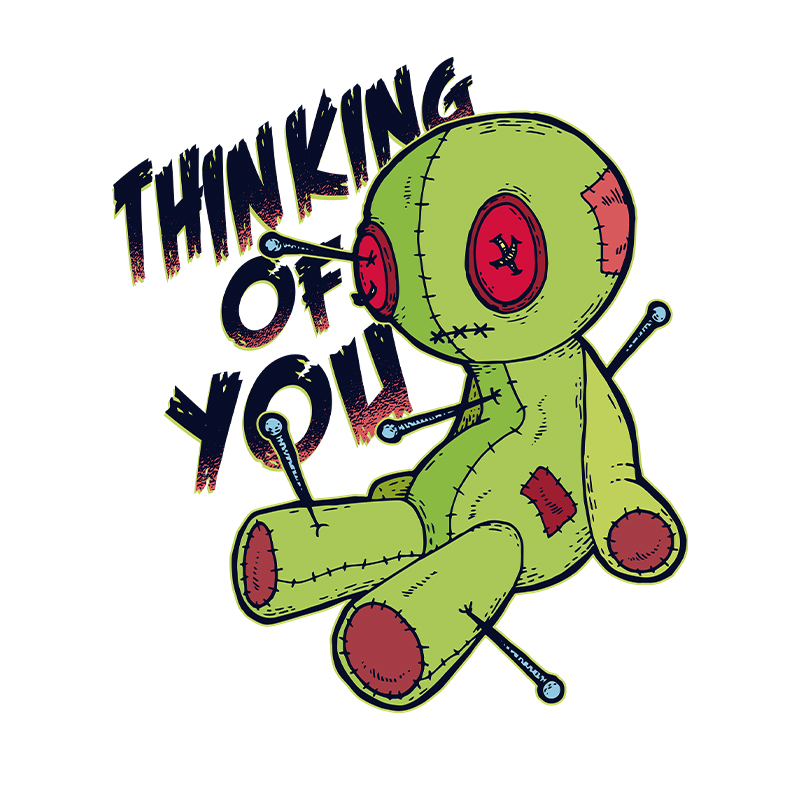 Iron On Patch - Green plush doll Iron on Patches