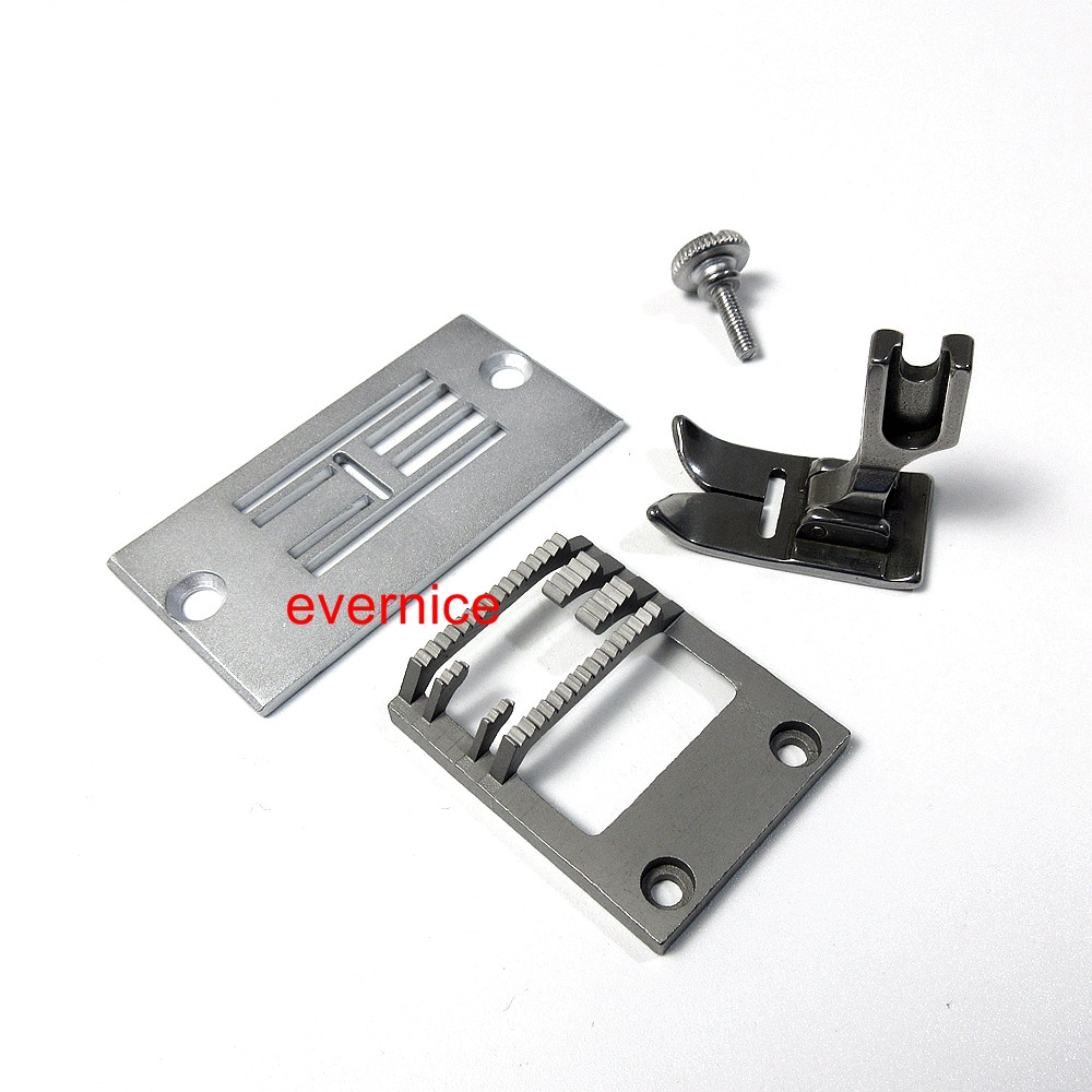 Sewing Zigzag - THROAT PLATE+FEED DOG+PRESSER FOOT for SINGER