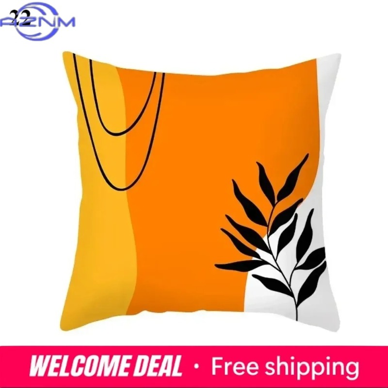 Boho Orange Abstract Cushion C - Century Textile & Sewing Supply Photos review and price