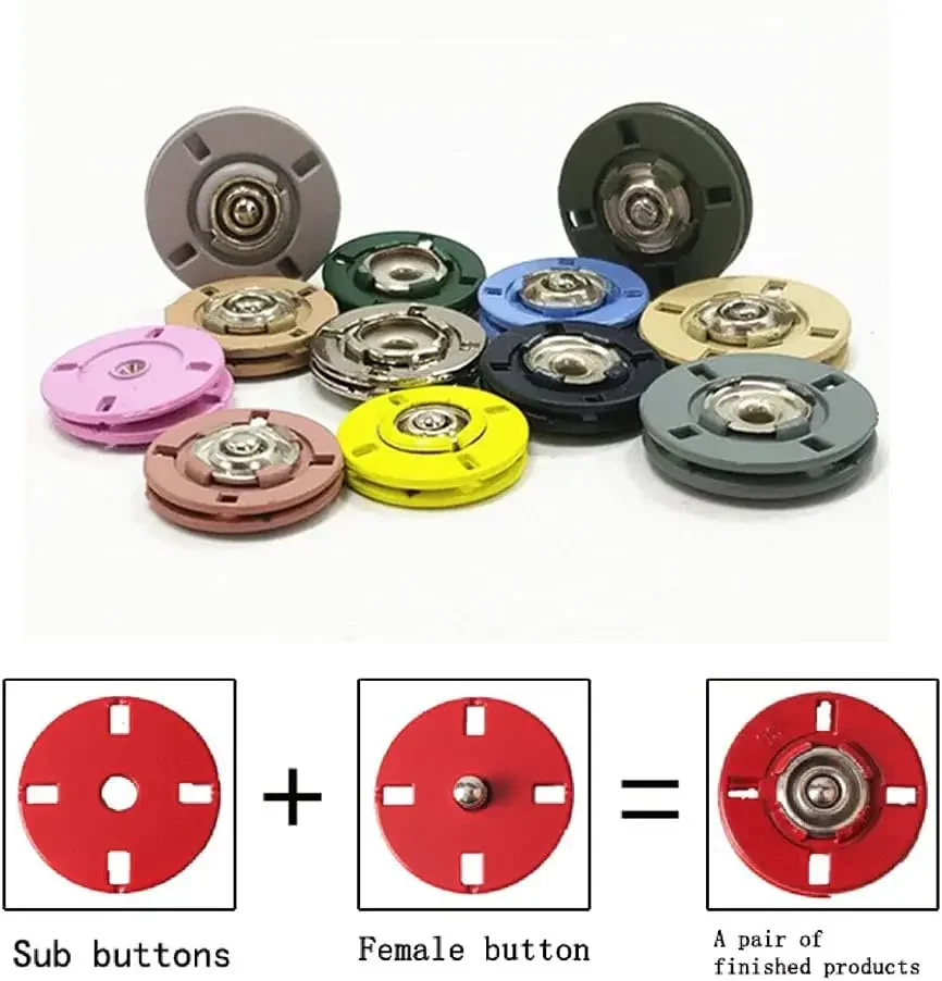Colorful Metal Snap Buttons fo - Button Hole Cutter review and price