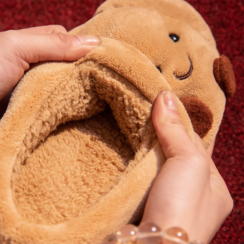 Cute Cartoon Fluffy Slippers F - Sewing House review and price