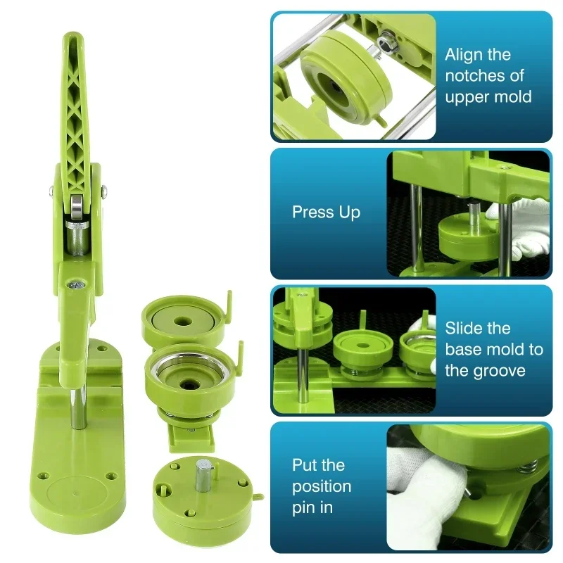 Badge Pin Button Maker Machine - Button Hole Cutter review and price