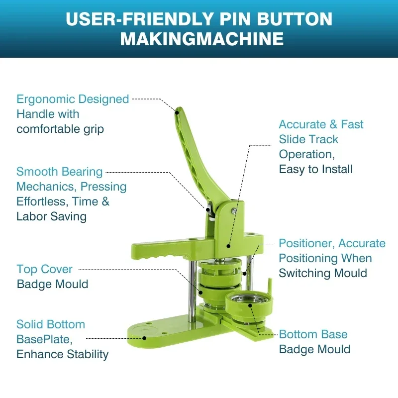 Badge Pin Button Maker Machine - Button Hole Cutter review and price