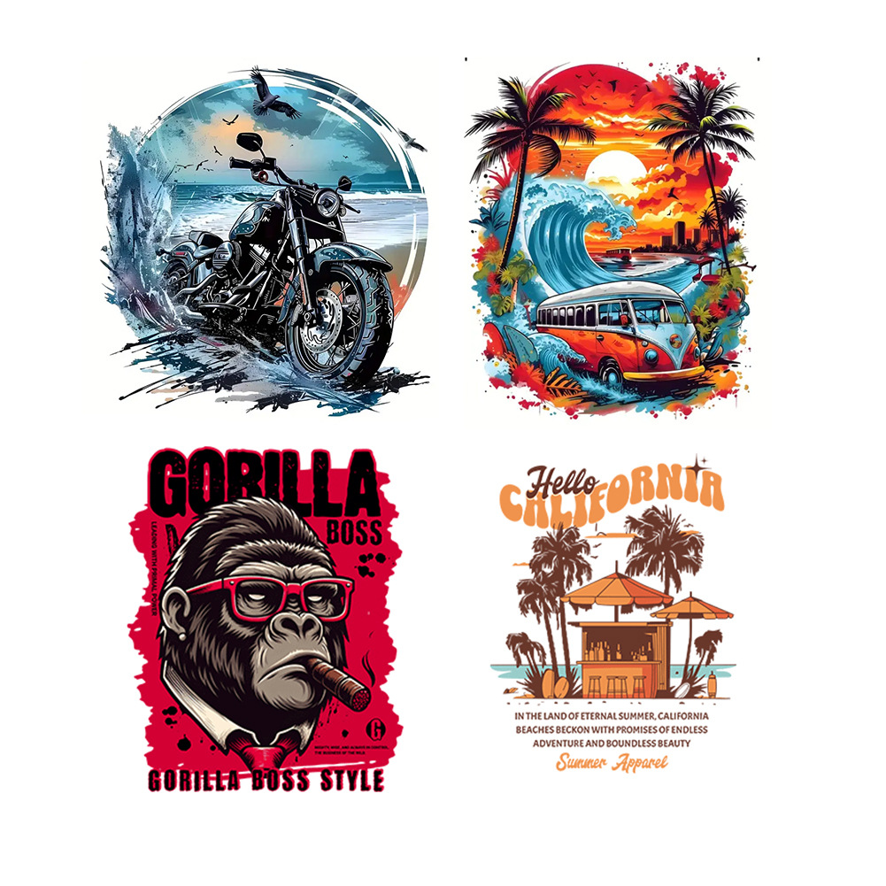 Custom Retro Moto Pattern DTF  - Iron On Patch review and price