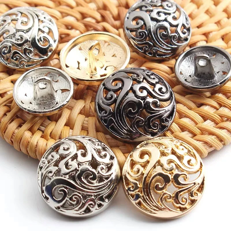 10pcs Hollow Metal Buttons Chi - Button Hole Cutter review and price