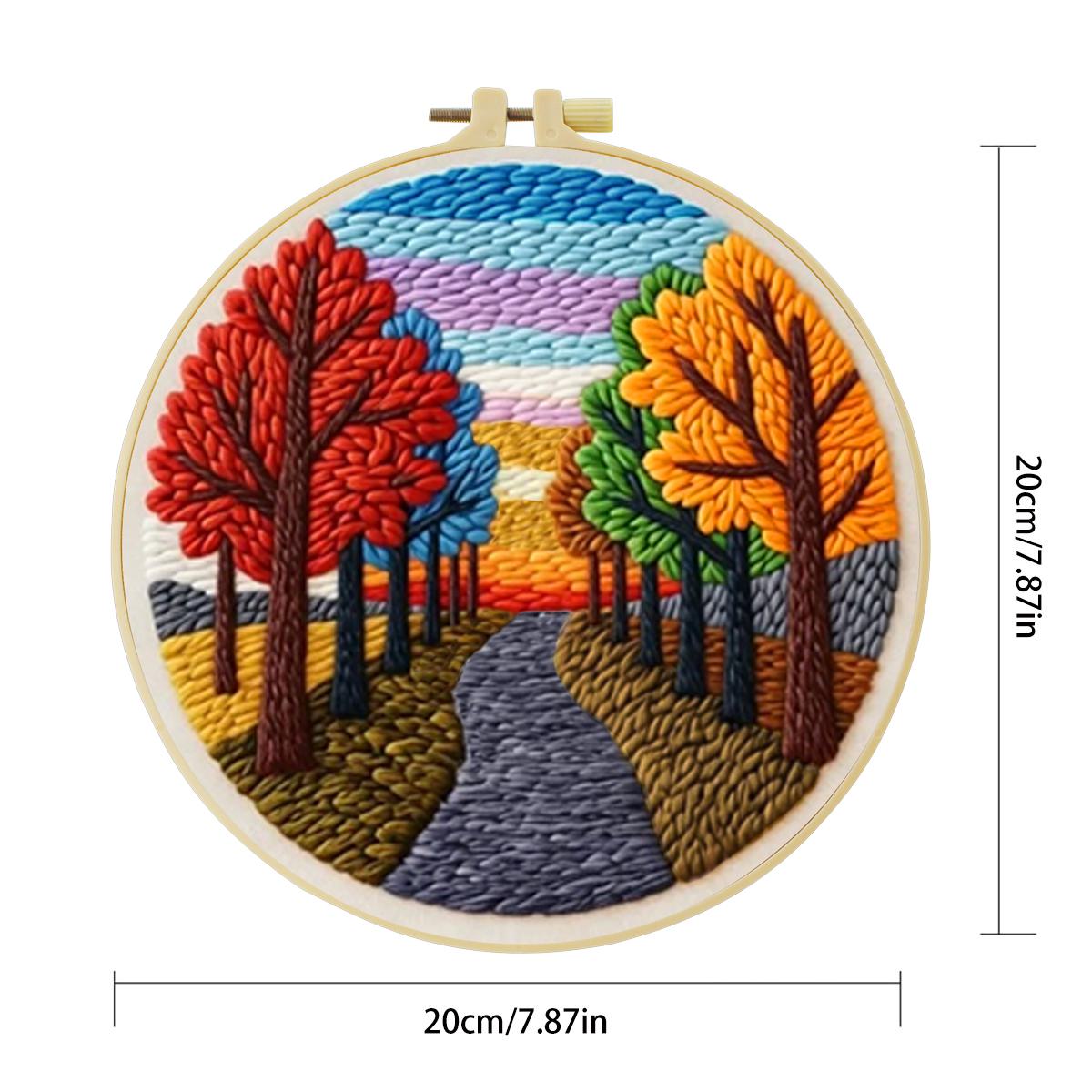 20X20CM/7.87inch Scenery Punch - Sewing Textile Art review and price