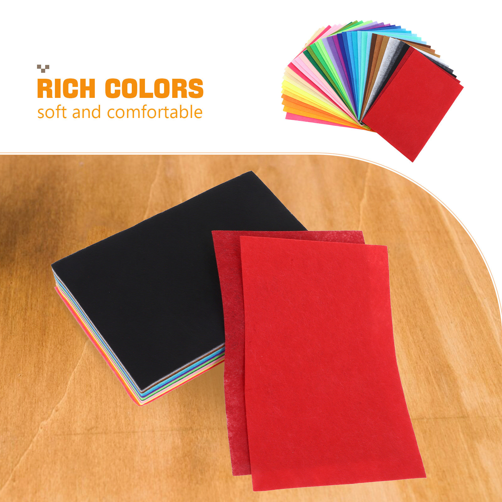 40Pcs Assorted Colored Felt Fa - Sewing Textile Art review and price
