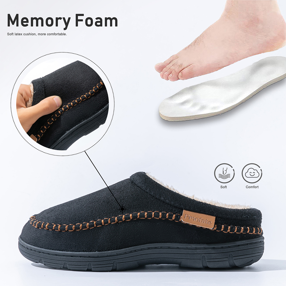 Winter men's suede slippers TP - Sewing House review and price