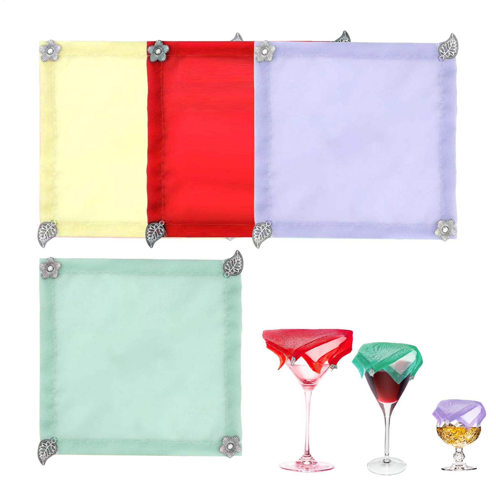 4pcs/set Weighted Wine Covers  - Fabric Weight Set review and price