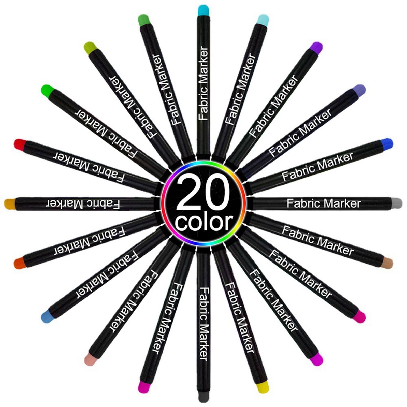 Colorful Fabric Markers Pens P - Sewing Textile Art review and price