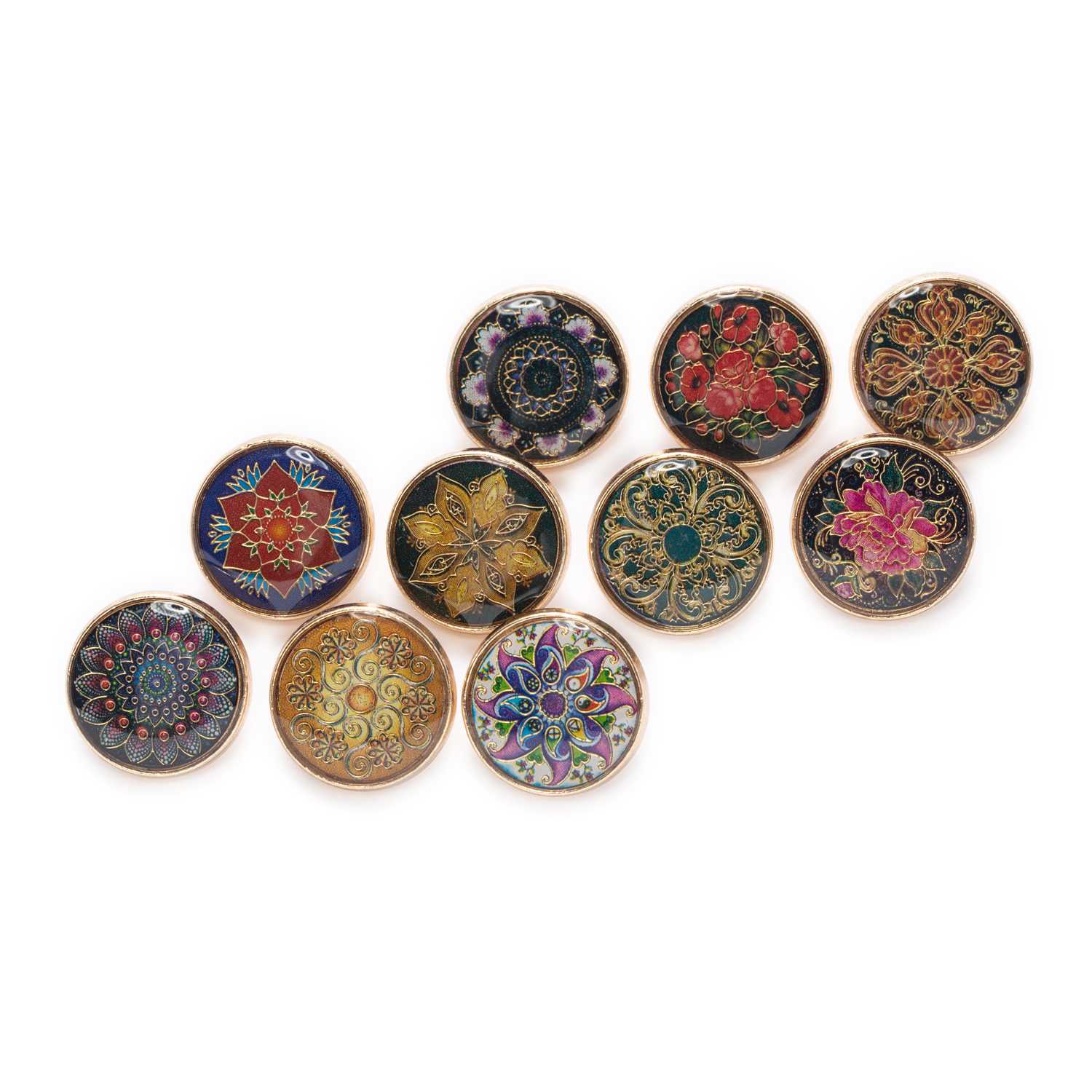 5pcs Retro Gold Wire Flower Ro - Button Hole Cutter review and price
