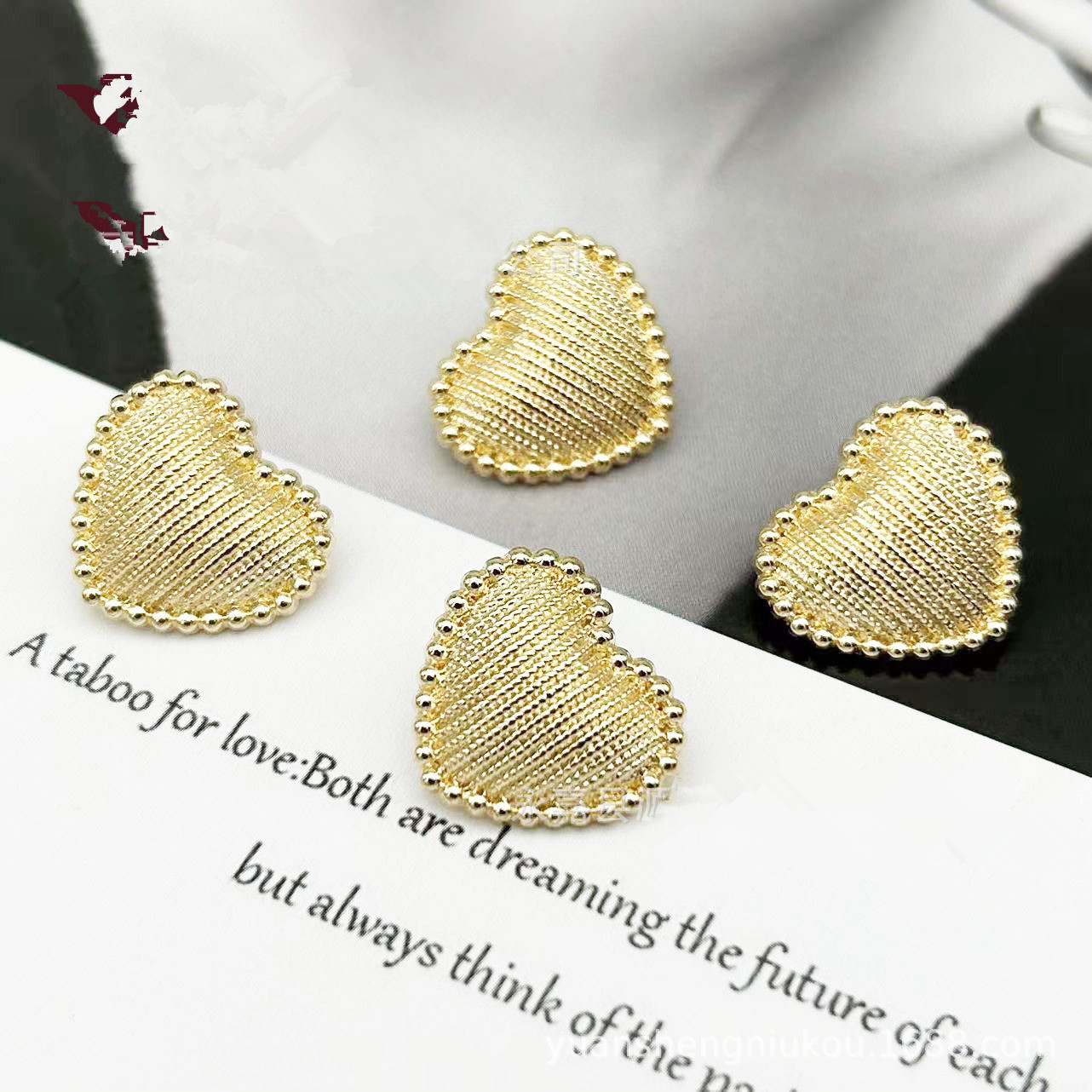 10PCS Metal Heart Buttons Hear - Button Hole Cutter review and price