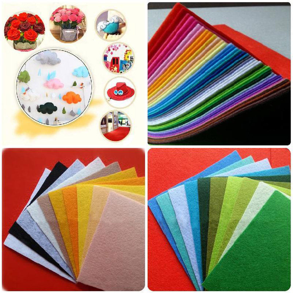 40Pcs Multicolor Nonwoven Fabr - Sewing Textile Art review and price