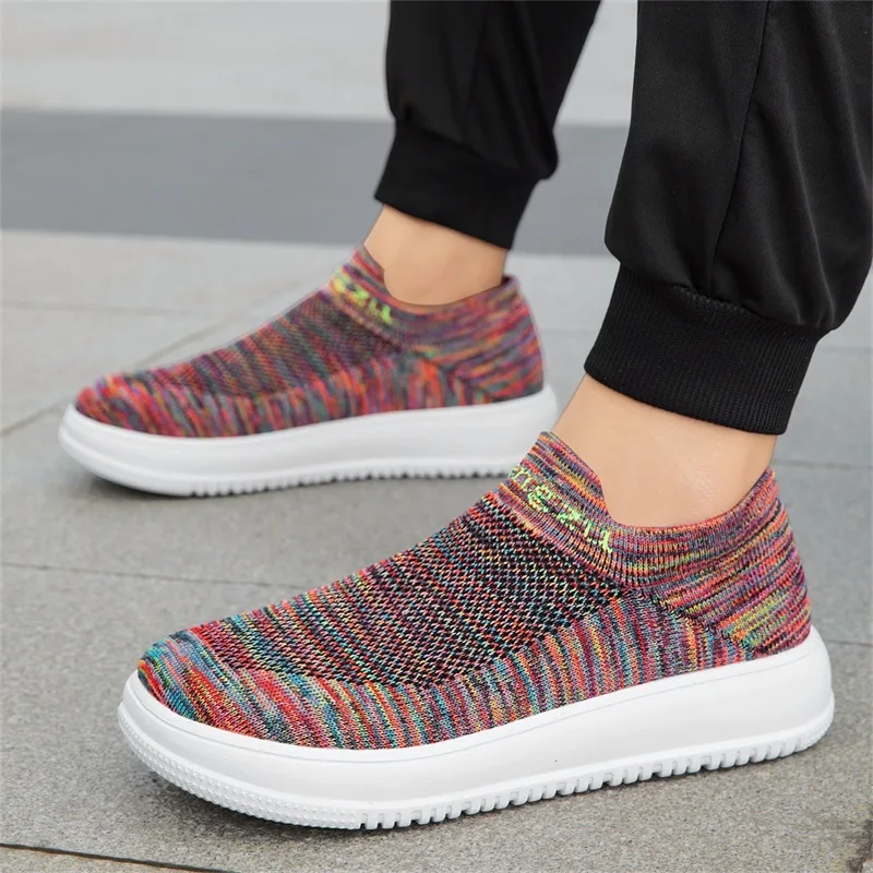 Summer Wide Toe Sneakers For M - Knit Stabilizer Stretch review and price
