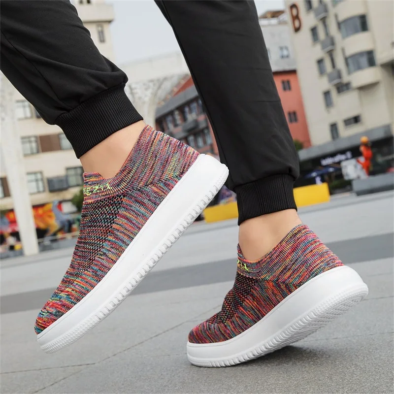 Summer Wide Toe Sneakers For M - Knit Stabilizer Stretch review and price